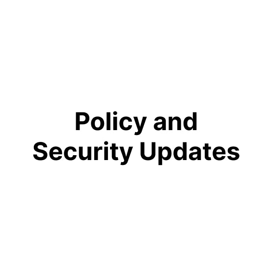 ITOO Policy and Security Updates